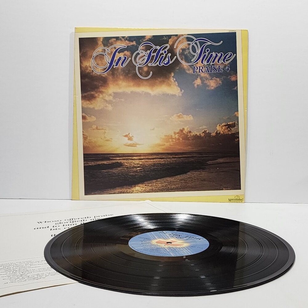 In His Time Praise 4 by Maranatha! Music 1980 MM0064A Vinyl LP RARE DISC